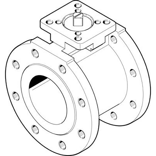 Festo DN65 316 SS Ball Valve 44229 PN16 1692207 - FluidAirFittings