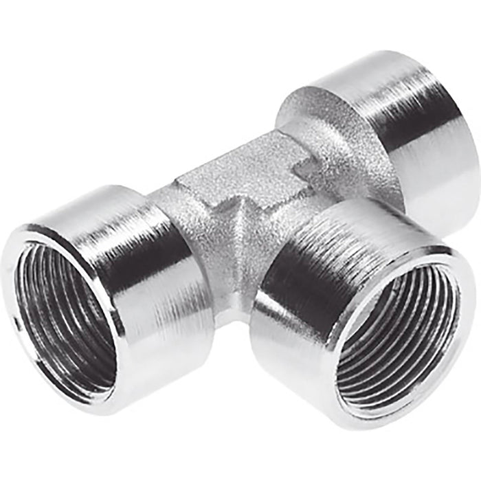 Festo 1/2" BSPP Female Tee Sold in Multiples Of 10 Only 8030238 - FluidAirFittings