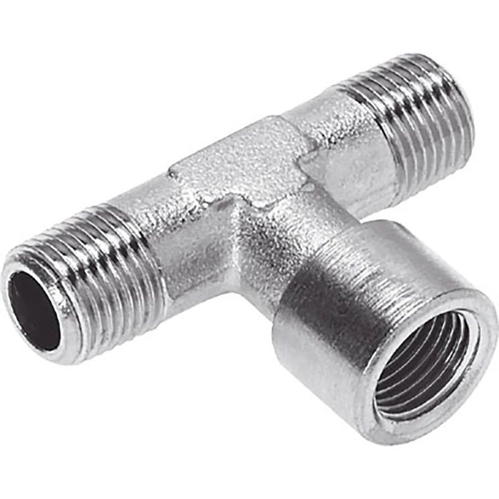 Festo 1/8" BSPP Female X 1/8" BSPT Male Tee Sold in Multiples Of 10 Only 8030255 - FluidAirFittings