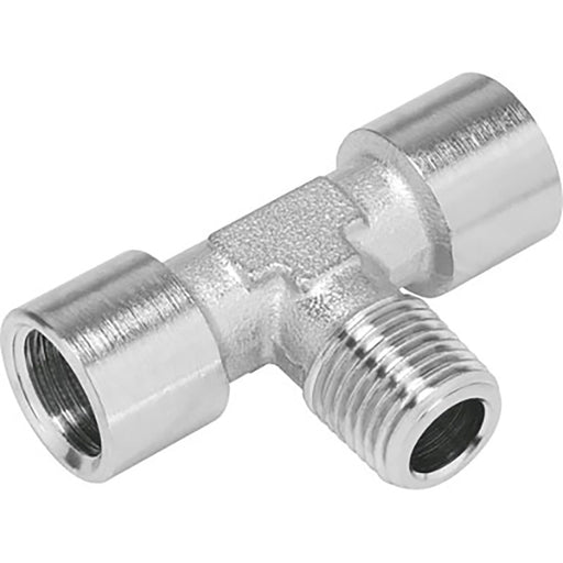 Festo 1/2" BSPT Male X 1/2" BSPP Female Tee Sold in Multiples Of 10 Only 8030244 - FluidAirFittings
