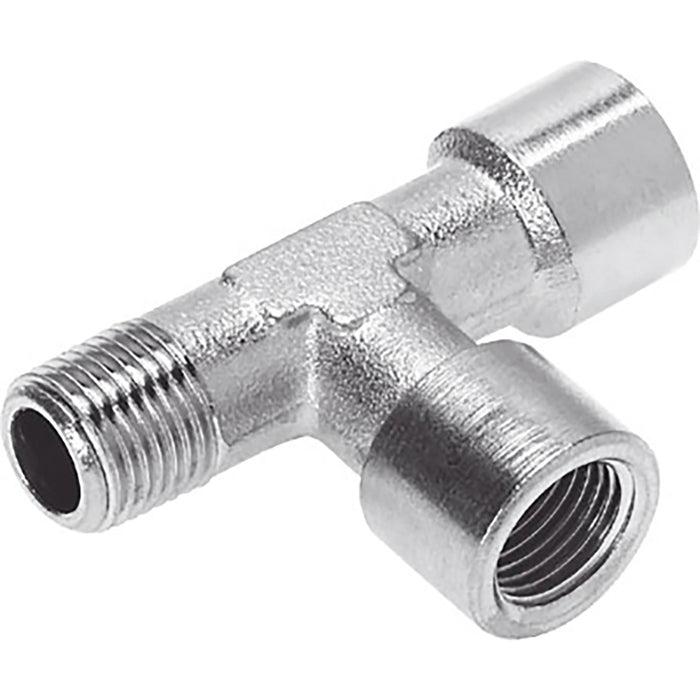 Festo 1/8" BSPP Female X 1/8" BSPT Male Tee Sold in Multiples Of 10 Only 8030246 - FluidAirFittings