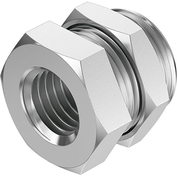Festo 1/2" BSPP Female Bulkhead Sold in Multiples Of 10 Only 8069243 - FluidAirFittings