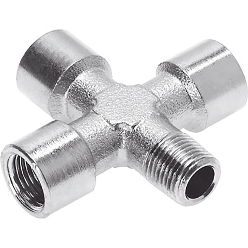 Festo 1/4" BSPT Male X 1/4" BSPP Female Cross Sold in Multiples Of 10 Only 8030265 - FluidAirFittings