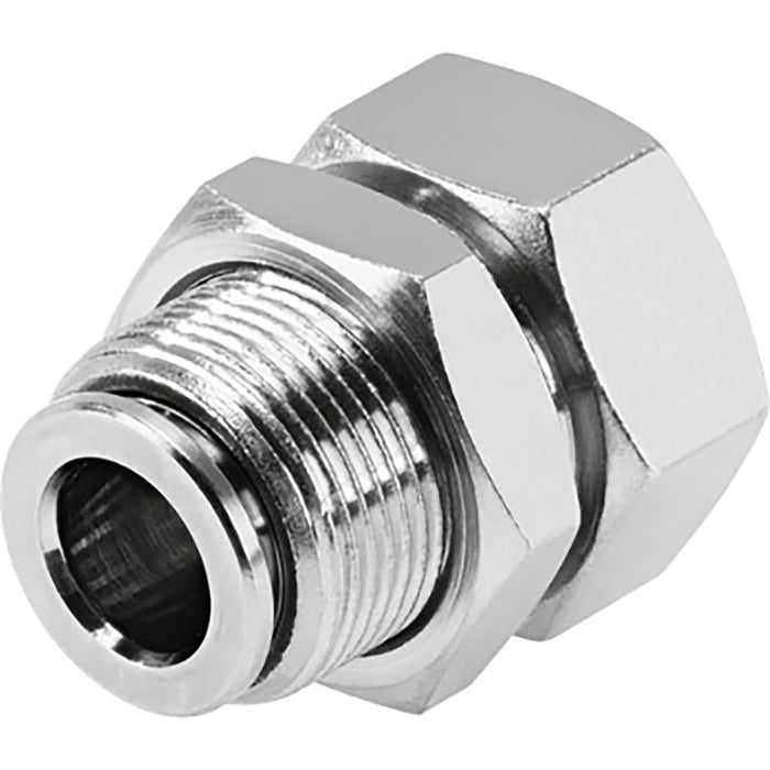 Festo NPQH-H-G18F-Q6-P10 Bulkhead Fitting Sold in Multiples Of 10 Only 578295 - FluidAirFittings