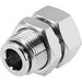 Festo NPQH-H-G18F-Q8-P10 Bulkhead Fitting Sold in Multiples Of 10 Only 578296 - FluidAirFittings