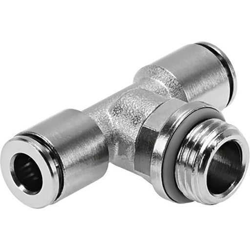 Festo NPQH-T-G14-Q8-P10 Push-In Tee Sold in Multiples Of 10 Only 578396 - FluidAirFittings