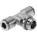 Festo NPQH-T-G14-Q8-P10 Push-In Tee Sold in Multiples Of 10 Only 578396 - FluidAirFittings