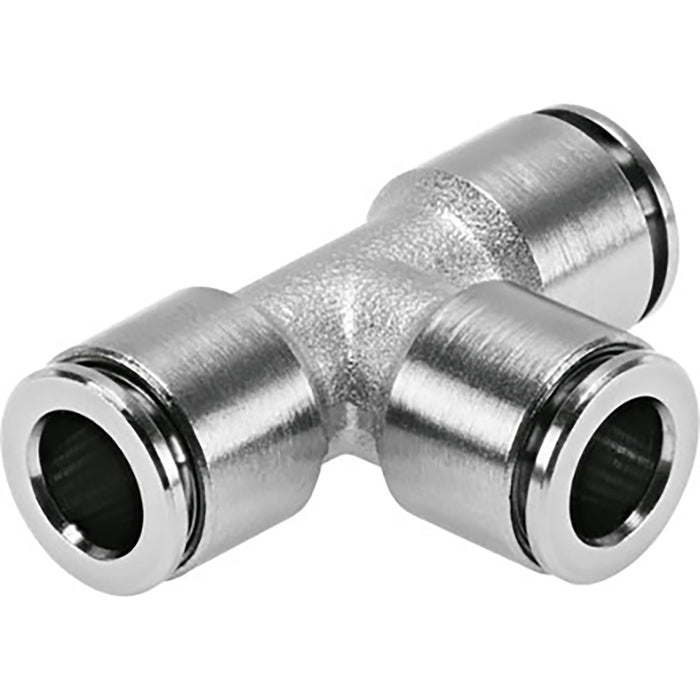 Festo NPQH-T-Q12-E-P10 Push-In T Conn Sold in Multiples Of 10 Only 578384 - FluidAirFittings