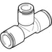 Festo NPQH-T-Q8-Q6-P10 Push-In T Conn Sold in Multiples Of 10 Only 578387 - FluidAirFittings