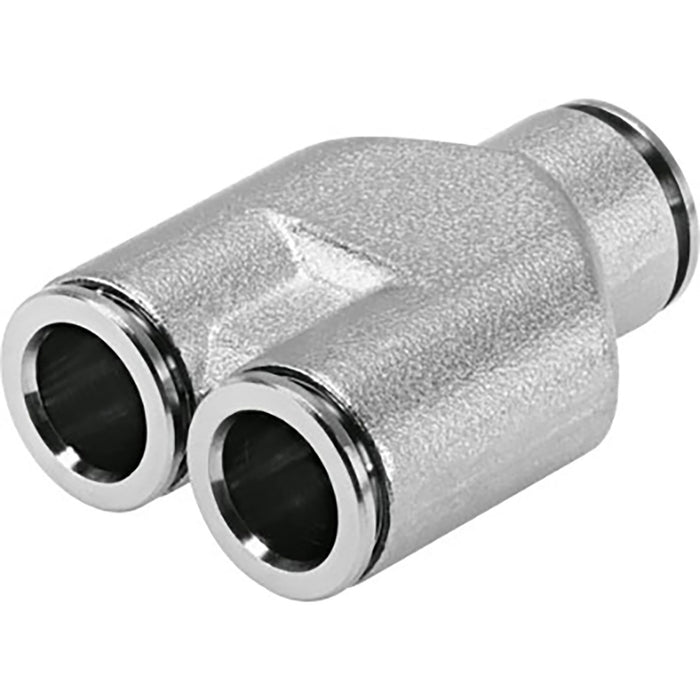 Festo NPQH-Y-Q6-E-P10 Push-In Y Conn Sold in Multiples Of 10 Only 578410 - FluidAirFittings
