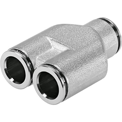 Festo NPQH-Y-Q8-E-P10 Push-In Y Conn Sold in Multiples Of 10 Only 578411 - FluidAirFittings