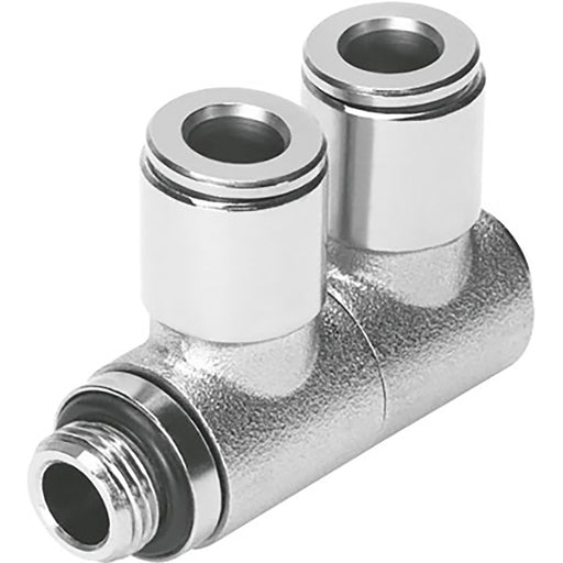 Festo NPQM-LFK-G14-Q8-P10 Dbl Banjo Sold in Multiples Of 10 Only 558841 - FluidAirFittings