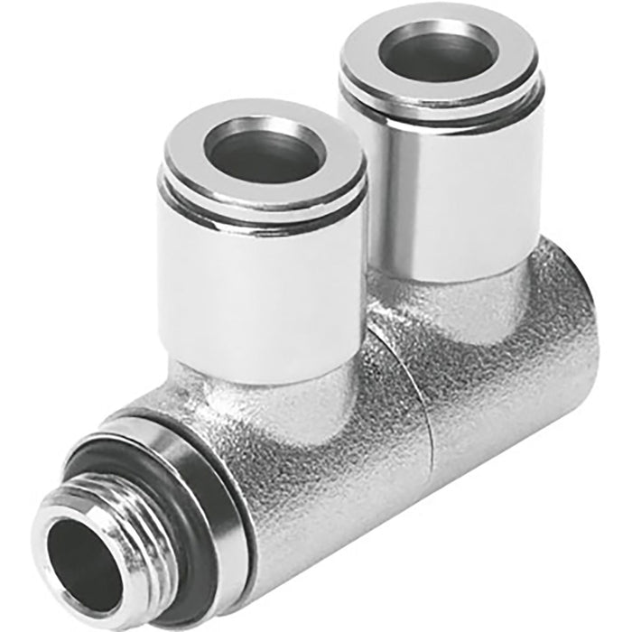 Festo NPQM-LFK-G14-Q8-P10 Dbl Banjo Sold in Multiples Of 10 Only 558841 - FluidAirFittings