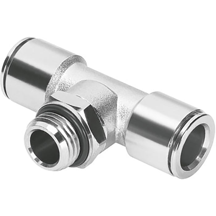Festo NPQM-T-G18-Q8-P10 Push-In Tee Sold in Multiples Of 10 Only 558738 - FluidAirFittings