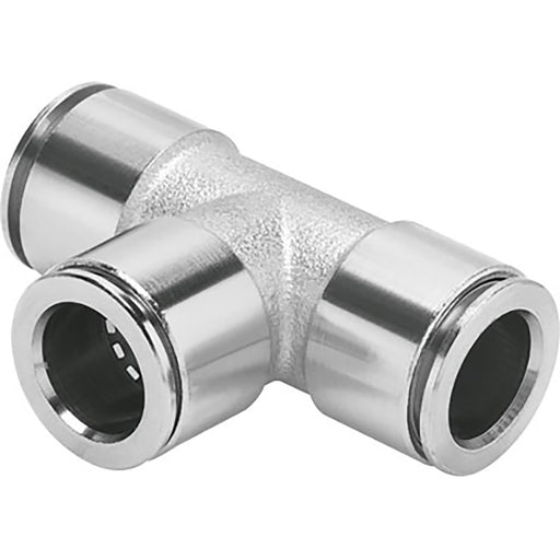 Festo NPQM-T-Q10-E-P10 Push-In Tee Conn Sold in Multiples Of 10 Only 558789 - FluidAirFittings