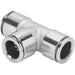 Festo NPQM-T-Q4-E-P10 Push-In Tee Conn Sold in Multiples Of 10 Only 558786 - FluidAirFittings