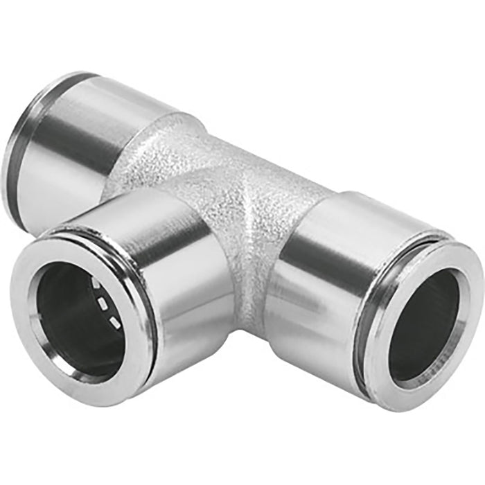 Festo NPQM-T-Q14-E-P10 Push-In Tee Conn Sold in Multiples Of 10 Only 570454 - FluidAirFittings
