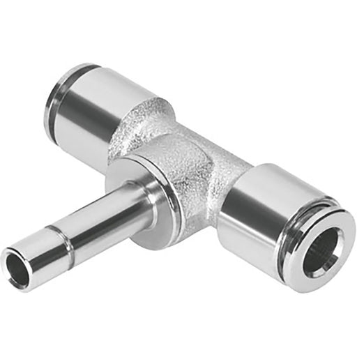 Festo NPQM-T-Q4-S4-P10 Push-In Tee Conn Sold in Multiples Of 10 Only 558791 - FluidAirFittings