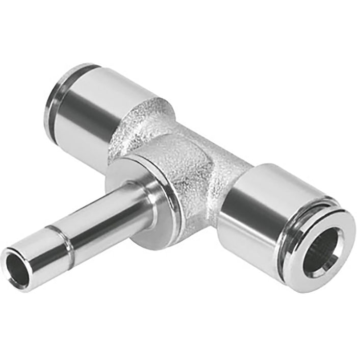 Festo NPQM-T-Q4-S4-P10 Push-In Tee Conn Sold in Multiples Of 10 Only 558791 - FluidAirFittings