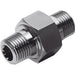 Festo 1/4" BSPT Male X 3/8" BSPT Male Double Nipple 534152 - FluidAirFittings