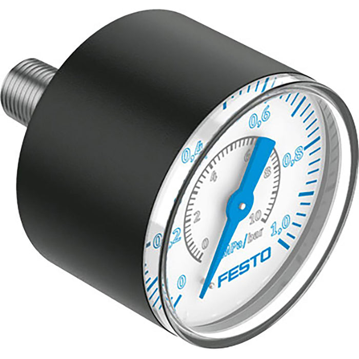 Festo PAGN-40-1M-P10 Pressure Gauge 563738 - FluidAirFittings