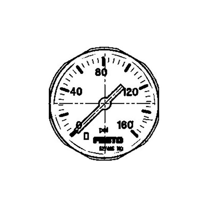 Festo MA-15-145-M5-PSI Pressure Gauge 132341 - FluidAirFittings