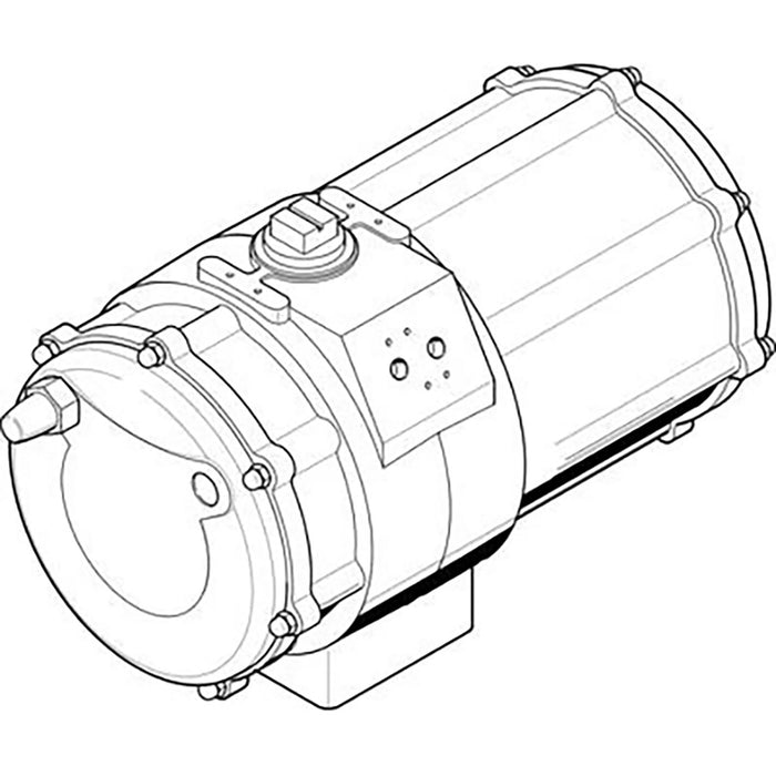 Festo 3/8" Female BSPP Double Acting Semi-Rotary Drive 549670 - FluidAirFittings