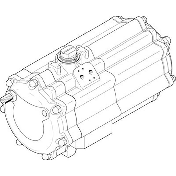 Festo 3/8" Female BSPP Double Acting Semi-Rotary Drive 553188 - FluidAirFittings