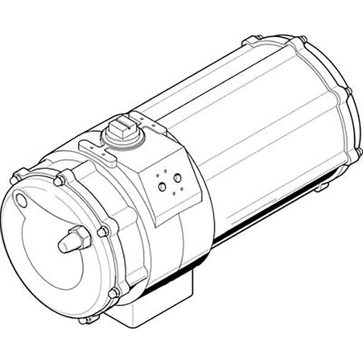 Festo 3/8" Female BSPP Single Acting Semi-Rotary Drive 549686 - FluidAirFittings