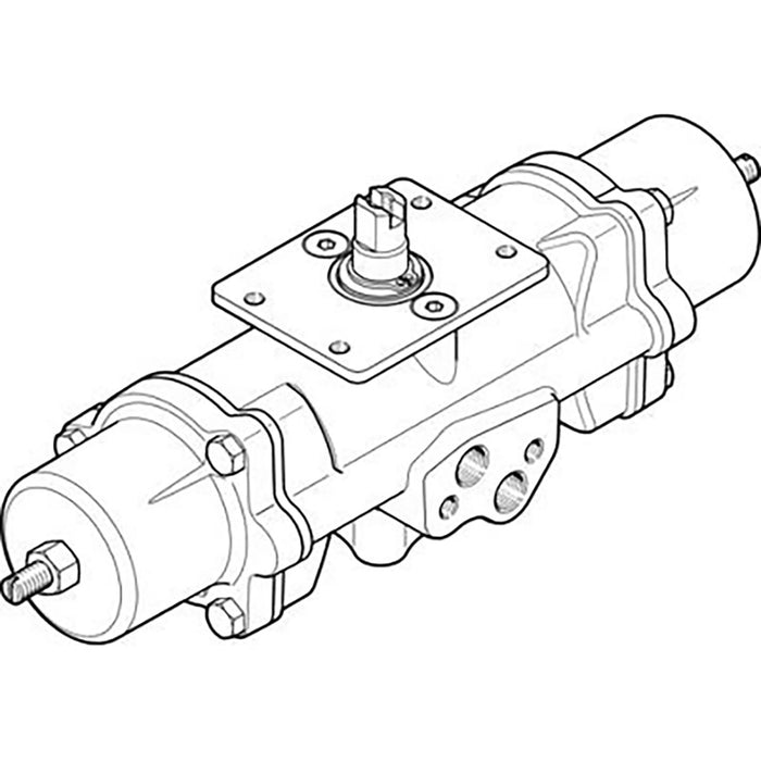 Festo 1/8" Female BSPP Single Acting Semi-Rotary Drive 552877 - FluidAirFittings
