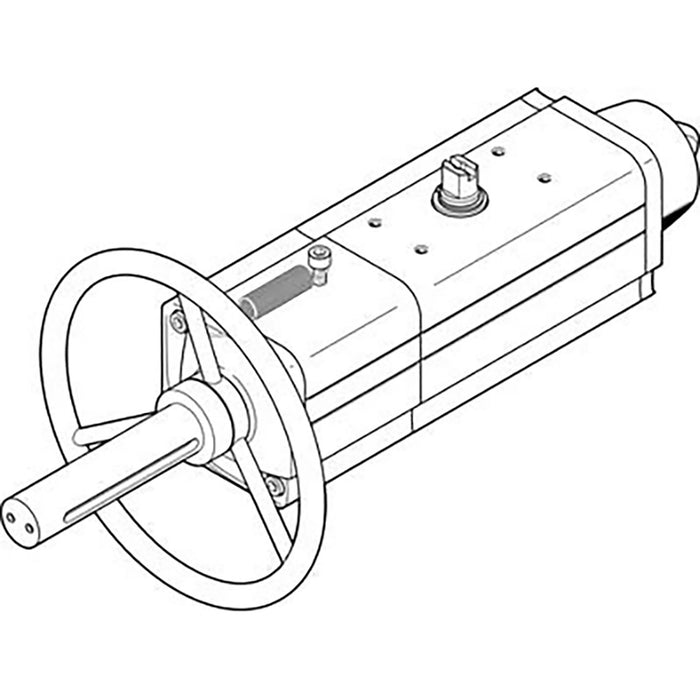 Festo 1/8" Female BSPP Single Acting Semi-Rotary Drive 553196 - FluidAirFittings