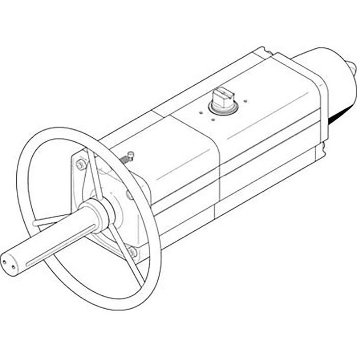 Festo 1/4" Female BSPP Single Acting Semi-Rotary Drive 8005050 - FluidAirFittings