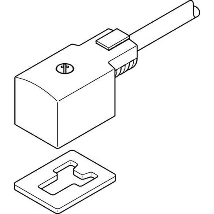 Festo KMV-1-230AC-2 5 Plug Socket with Cable 30940 - FluidAirFittings