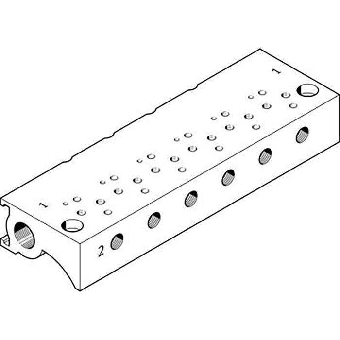 Festo MHA1-P4-2-M3 Manifold Block 197208 - FluidAirFittings