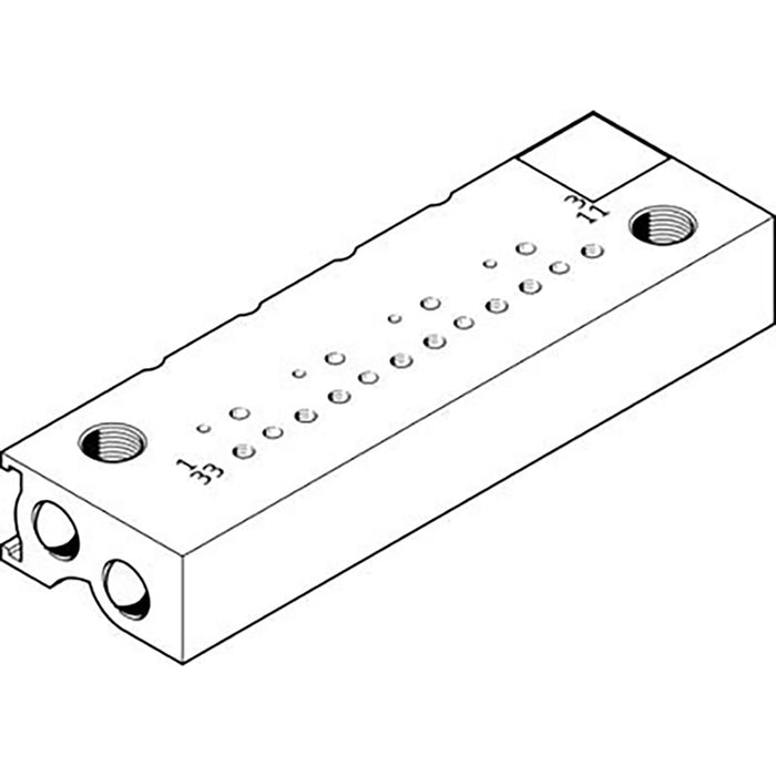 Festo MHP1-PR10-3-PI-PCB Manifold Block 197246 - FluidAirFittings