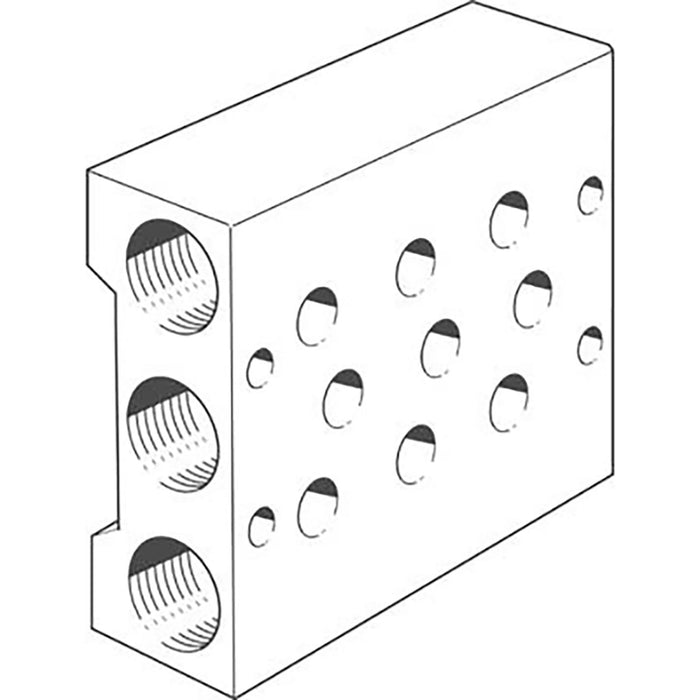 Festo Prs-1/4-2 Manifold Block 10185 - FluidAirFittings