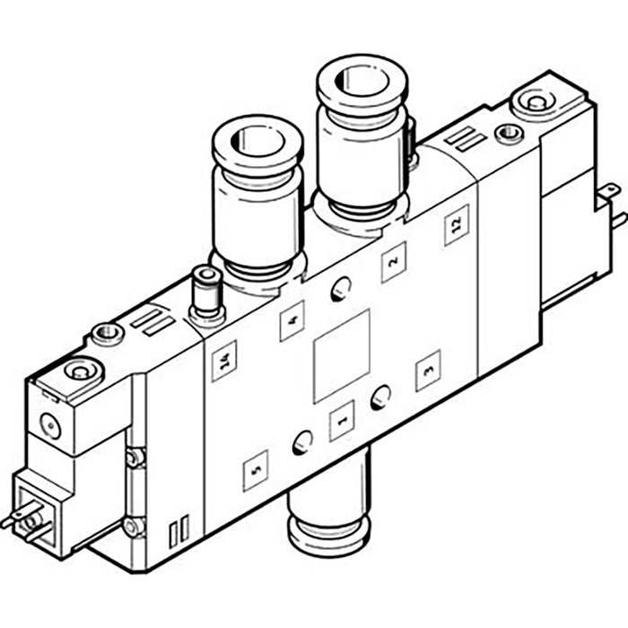 Festo CPE24-M3H-5JS-QS-12 Solenoid Valve 163855 - FluidAirFittings