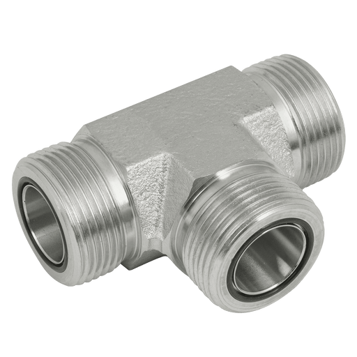 Brennan 9/16" ORFS M/M/M Equal Tee OR-9000-04-04-04 - FluidAirFittings