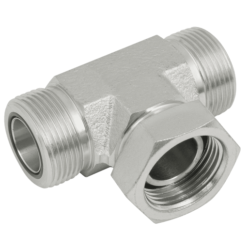 Brennan 9/16" ORFS M/M/Female SW Branch Tee OR-9020-04-04-04 - FluidAirFittings