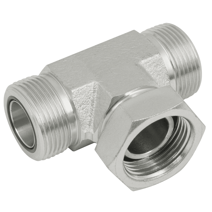 Brennan 9/16" ORFS M/M/Female SW Branch Tee OR-9020-04-04-04 - FluidAirFittings