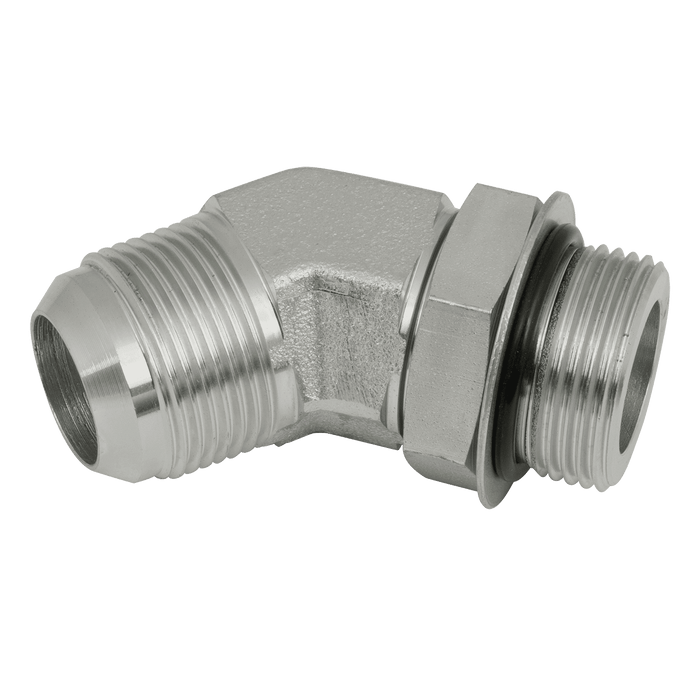 Brennan 7/8" JIC X 7/8"UNF M/M 45° POS.ELBOW 37-7010-10-10 - FluidAirFittings