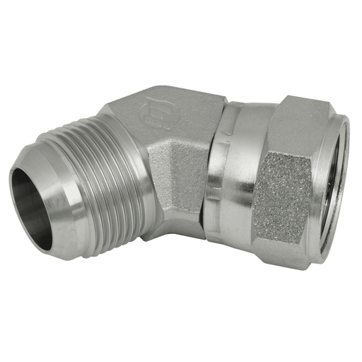 Brennan 9/16" JIC X 9/16" JIC Male/Female 45° Elbow 37-7040-06-06 - FluidAirFittings