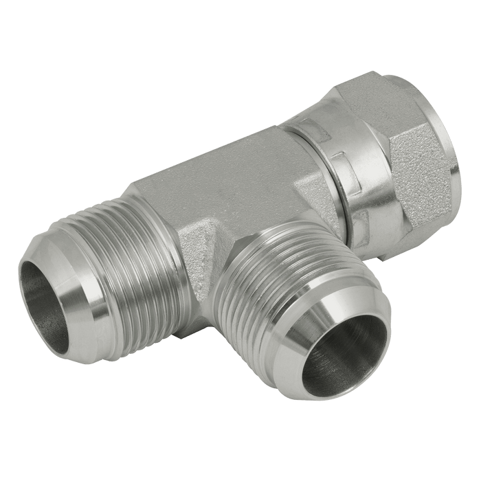 Brennan 7/8" JIC Male X Male/Female SW Run Tee 37-9010-10-10-10 - FluidAirFittings