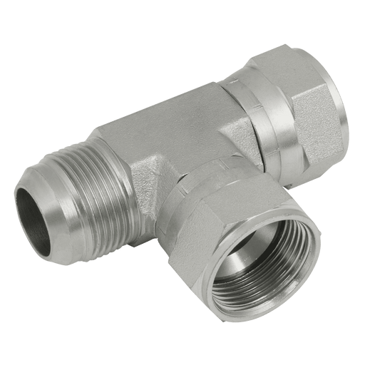 Brennan 9/16" JIC Male X Female/Female SW Tee 37-9170-06-06-06 - FluidAirFittings