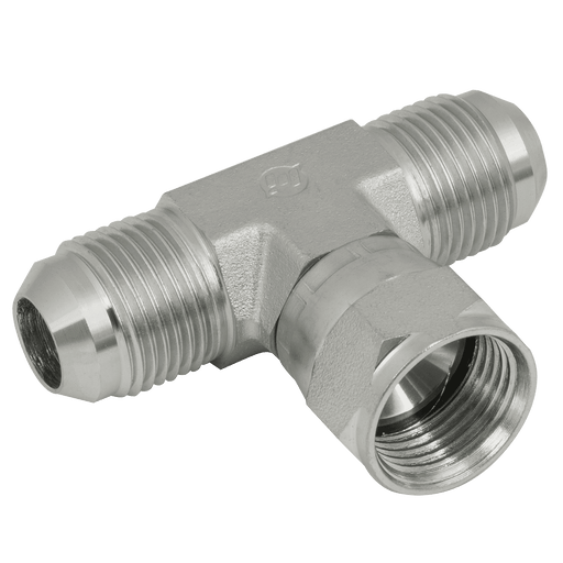Brennan 7/8" JIC Male/Male/Female Branch Tee 37-9020-10-10-10 - FluidAirFittings
