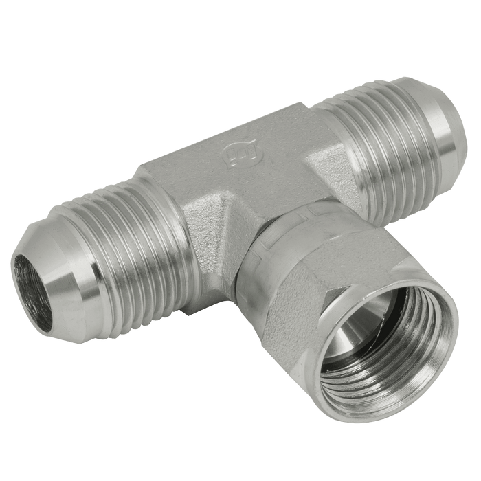 Brennan 7/8" JIC Male/Male/Female Branch Tee 37-9020-10-10-10 - FluidAirFittings