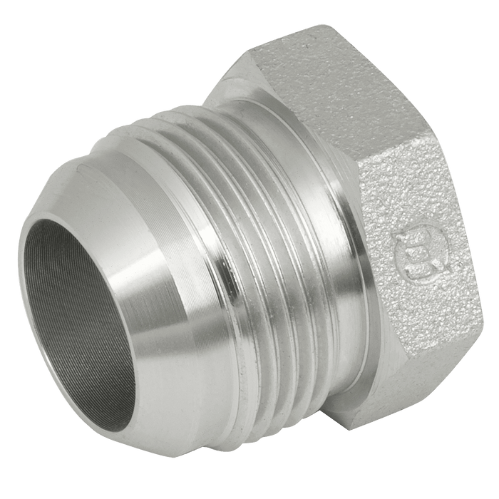 Brennan 9/16" JIC Male Solid Plug Steel 37-2040-06 - FluidAirFittings