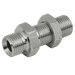 Brennan M22X1.5MM Male Bulkhead & Locknut Steel 60-6026-22-22 - FluidAirFittings