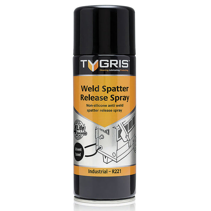 Tygris Weld Spatter Release Spray Solvent Based R221 - FluidAirFittings