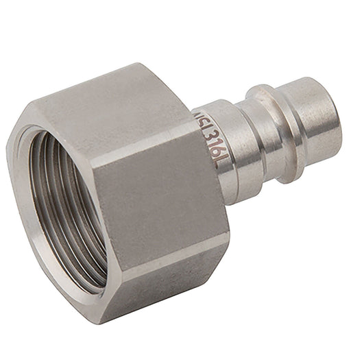 Parker Legris 25 SS Adapter 1/2 BSPP F Stainless 9086X2521 - FluidAirFittings